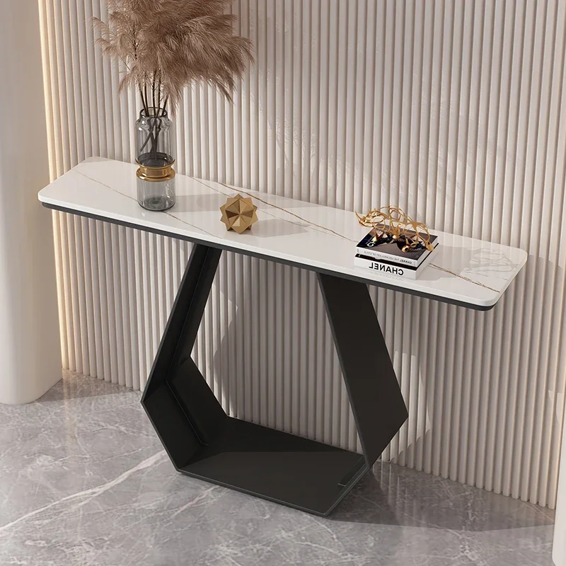 Entrance table light luxury high-end wall households are facing the door cabinet narrow modern simple corridor end view table ta