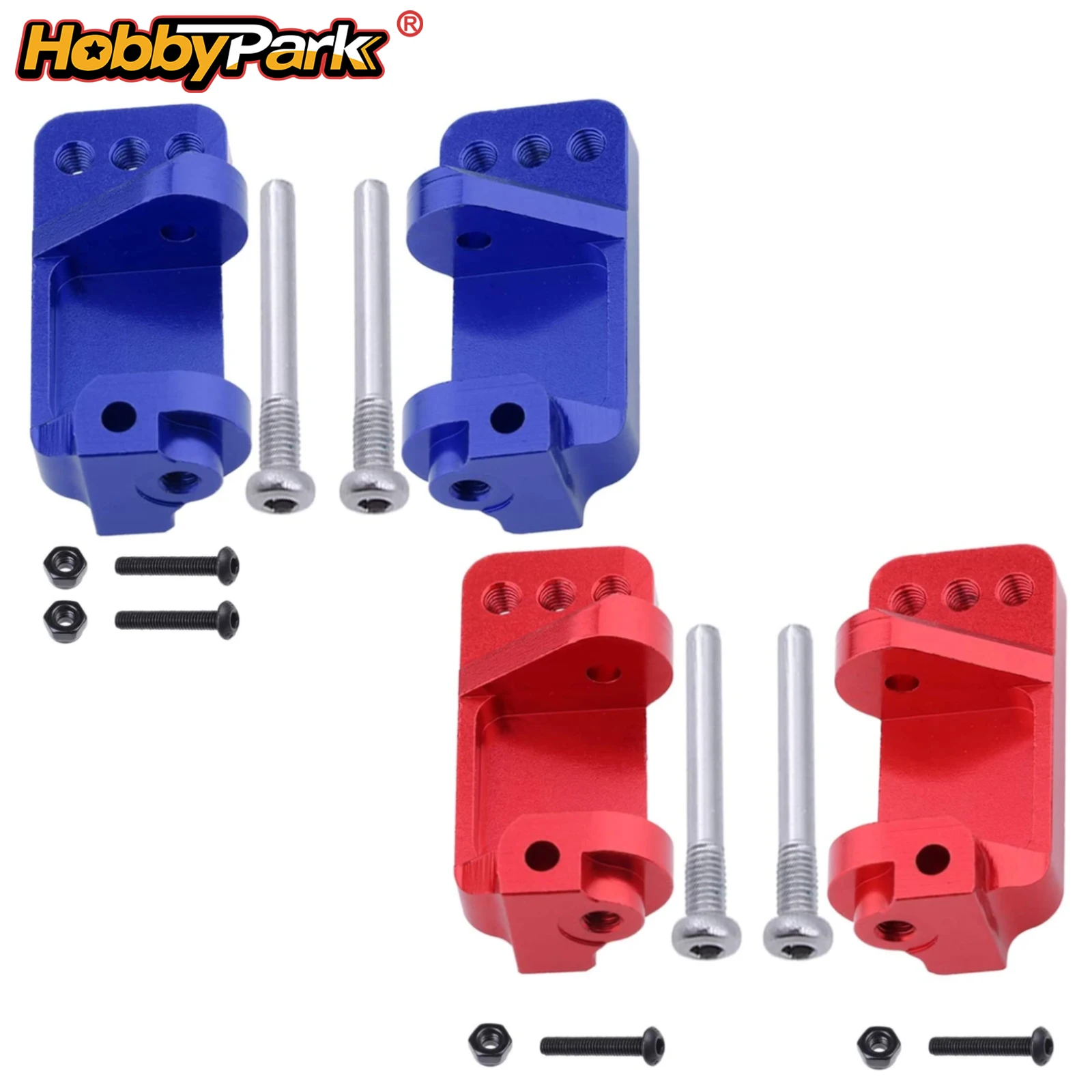 HobbyPark Aluminum Caster Blocks for Traxxas 1/10 2WD Slash Stampede Rustler Nitro Slash Replaces 3632 Replacement