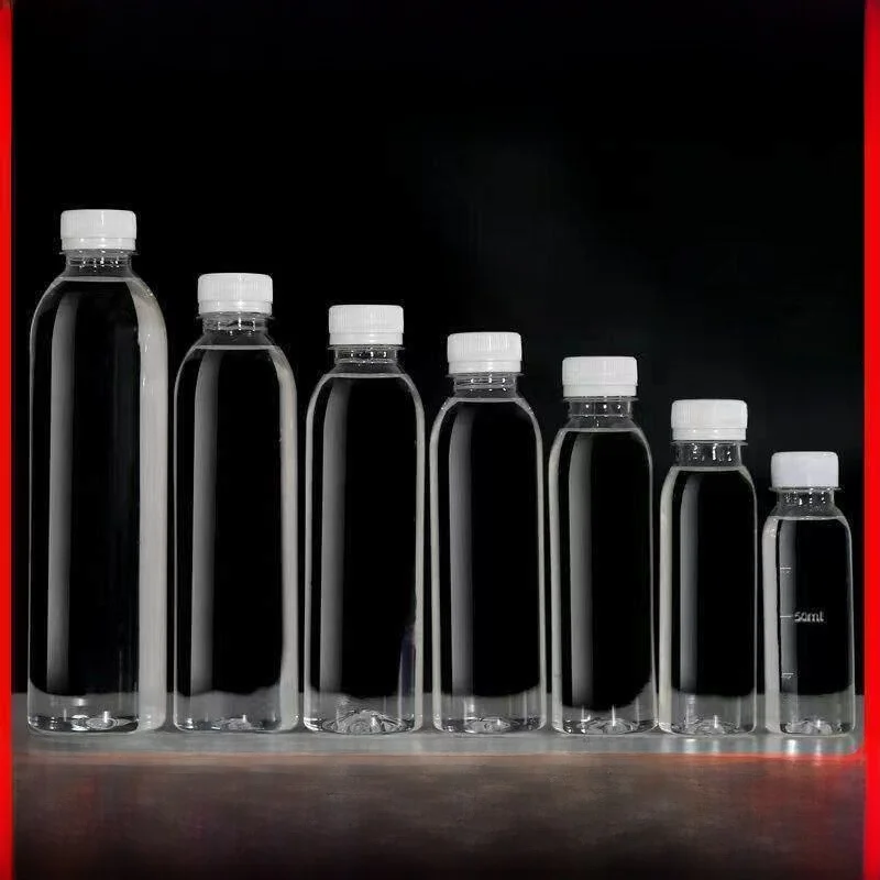 Botella de Plástico Transparente para Miel con Tapa, 250 ml, Botella para Alcohol de Medio Litro, Recipiente Vacío para Almacenamiento en la Cocina, a Prueba de Polvo