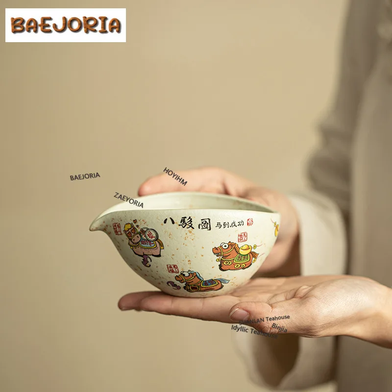 160ml-caramel-glaze-horse-tea-pitcher-divide-tea-serving-cup-cha-hai-dispenser-justice-cup-fair-mug-teaset-decoration-supplies