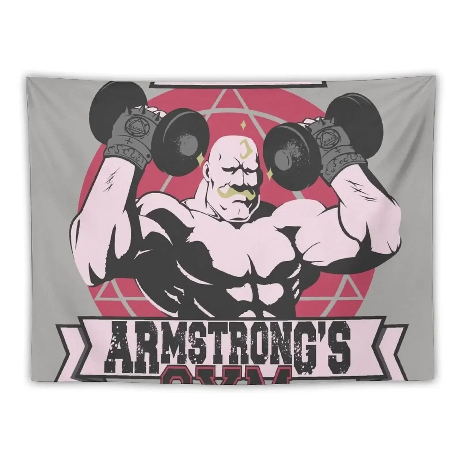 

Strong Arm Gym Tapestry Aesthetics For Room Decorative Wall Mural Wall Decoration Items Tapestry