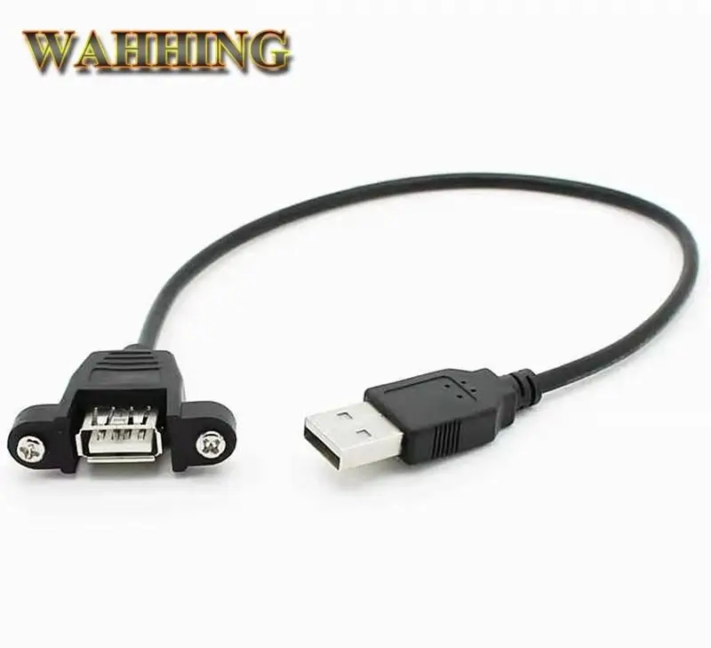 1pcs USB 남성-여성 케이블 USB 연장 케이블 컴퓨터 마더보드 패널 마운트 USB 테일게이트 케이블 30cm HY295