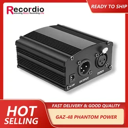 GAZ-48 New style professional phantom power 12V supply for condenser studio microphone power