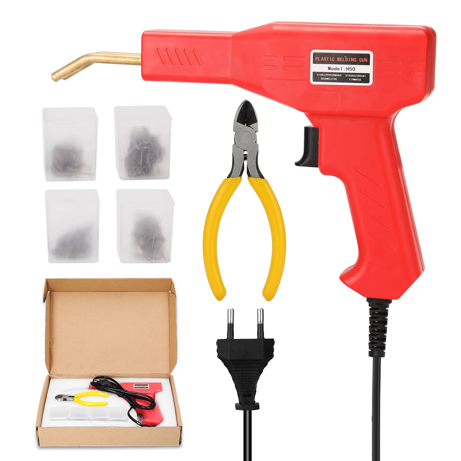 Handy Plastics Welders Garage Tools Hot Staplers Machine Staple PVC Repairing Machine Car Bumpers Repairing Stapler Welding Tool