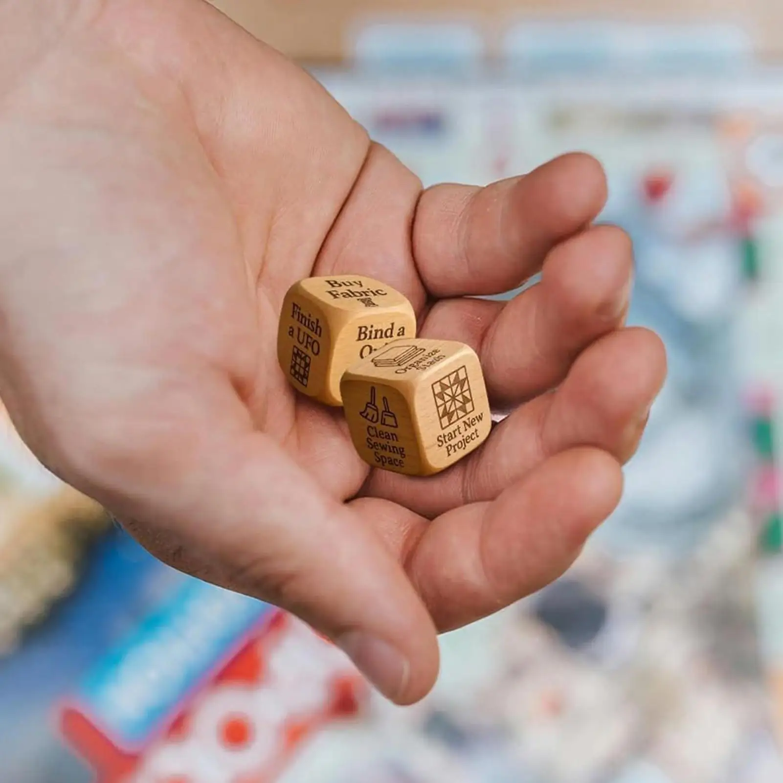 

Decision Dice For Quilting Crocheting Tasks Dice Engraved Tasks Tool For Winding Embroidery Sewing Quilting Knitting Weaving