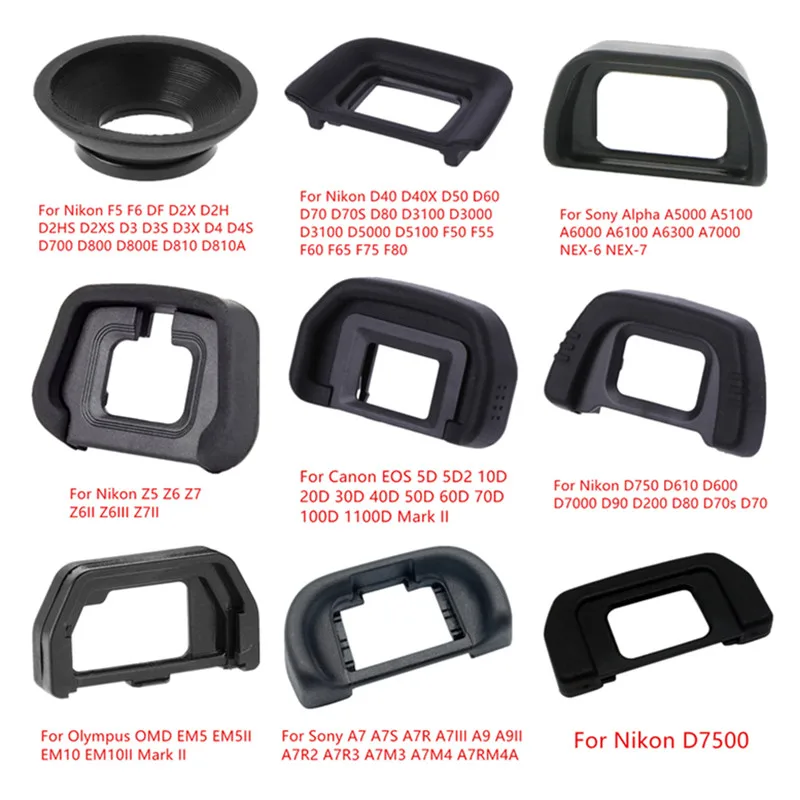 DK-19 DK-20 DK-21 DK-23 DK-24 DK-25 DK-5 EF EB EG EC Rubber Eye Cup Eyepiece Eyecup For Nikon Canon SLR Camera