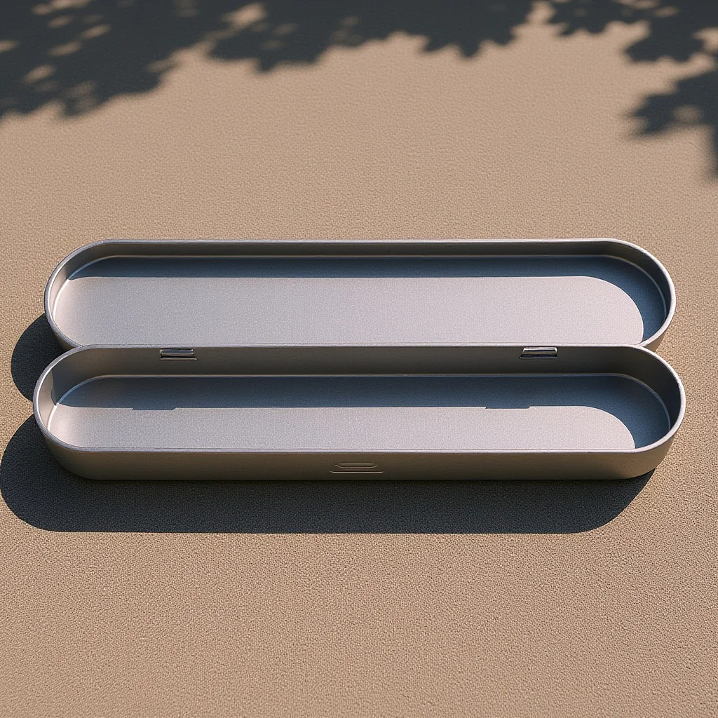 Tongue Scraper Storage Box Metal Case For Lash Tweezers Pens Rectangular Tin Pencil Container Portable Daily Use Iron