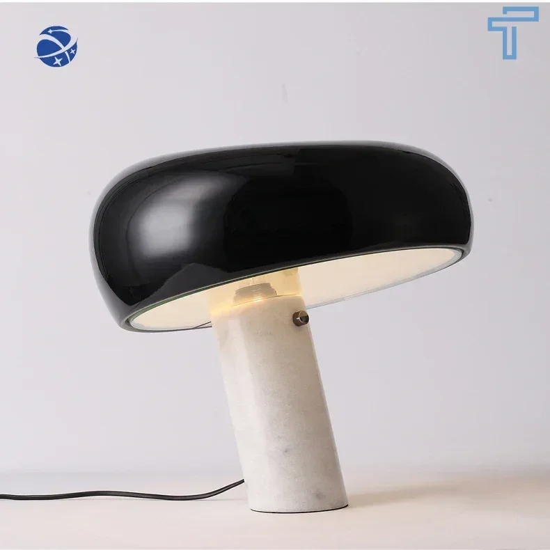 Original brand new！Hot Modern luxury decorative Snoopy Mushroom Marble table Lamp nordic Desk Light La·mpe D·e Ta·ble for Hotel