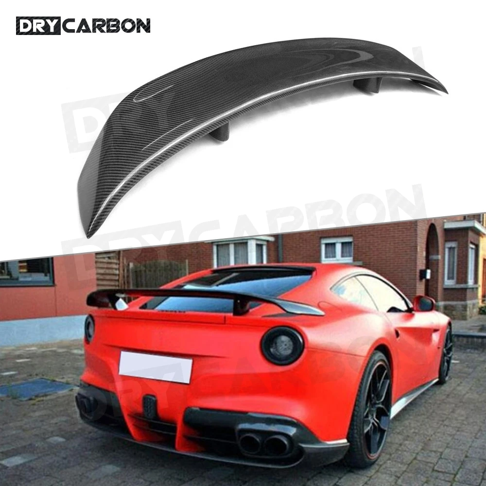 

Dry Carbon Fiber Rear Bumper Lip Chin Spoiler Wing Skirt Decoration for Ferrari F12 Berlinetta 2013-2016 Auto Car style