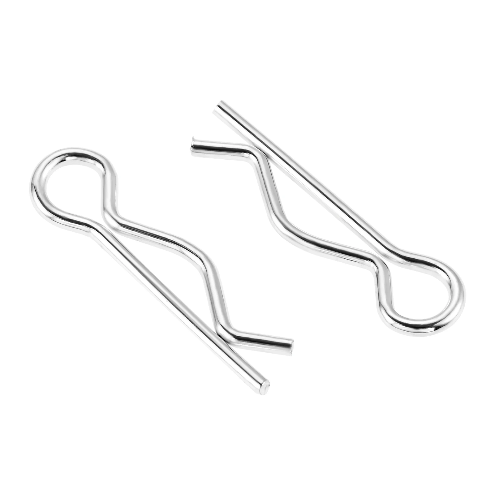 100pcs/box Carbon Steel Cotter R Pins Zinc Plated Hitch Pins Lock Spring Fastener Assortment Kit Retaining Pin Hairpin 6 Size