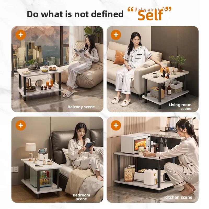 ソファサイドテーブル シンプル リビングルーム オフィス テーブル 収納ラック ライトラグジュアリー ビジネス交渉に便利 小型テーブル