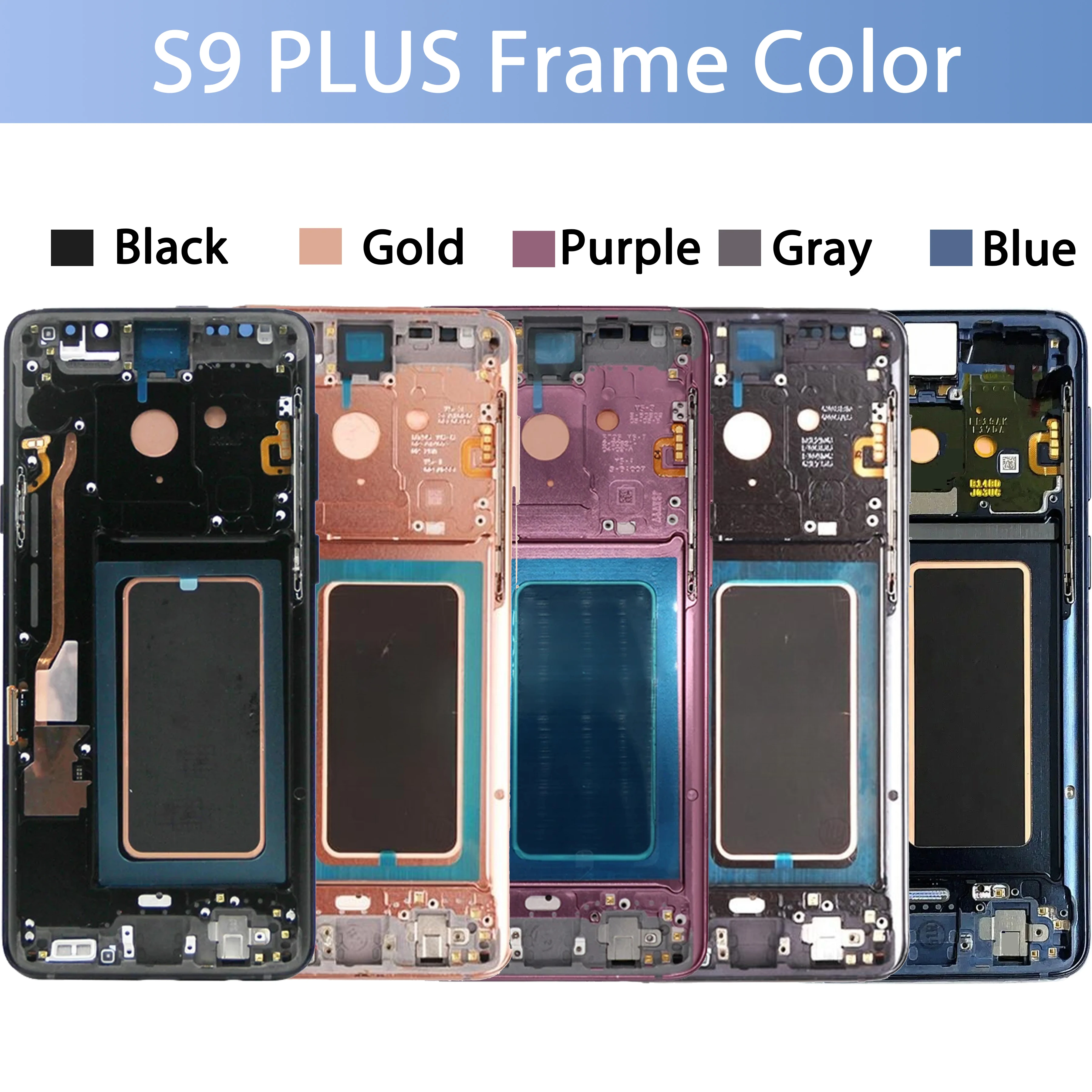 Imagem -06 - Substituição Amoled Lcd Touch Screen para Samsung s9 Plus 62 Polegadas com Tampa Traseira Livre G965 Sm-g965f