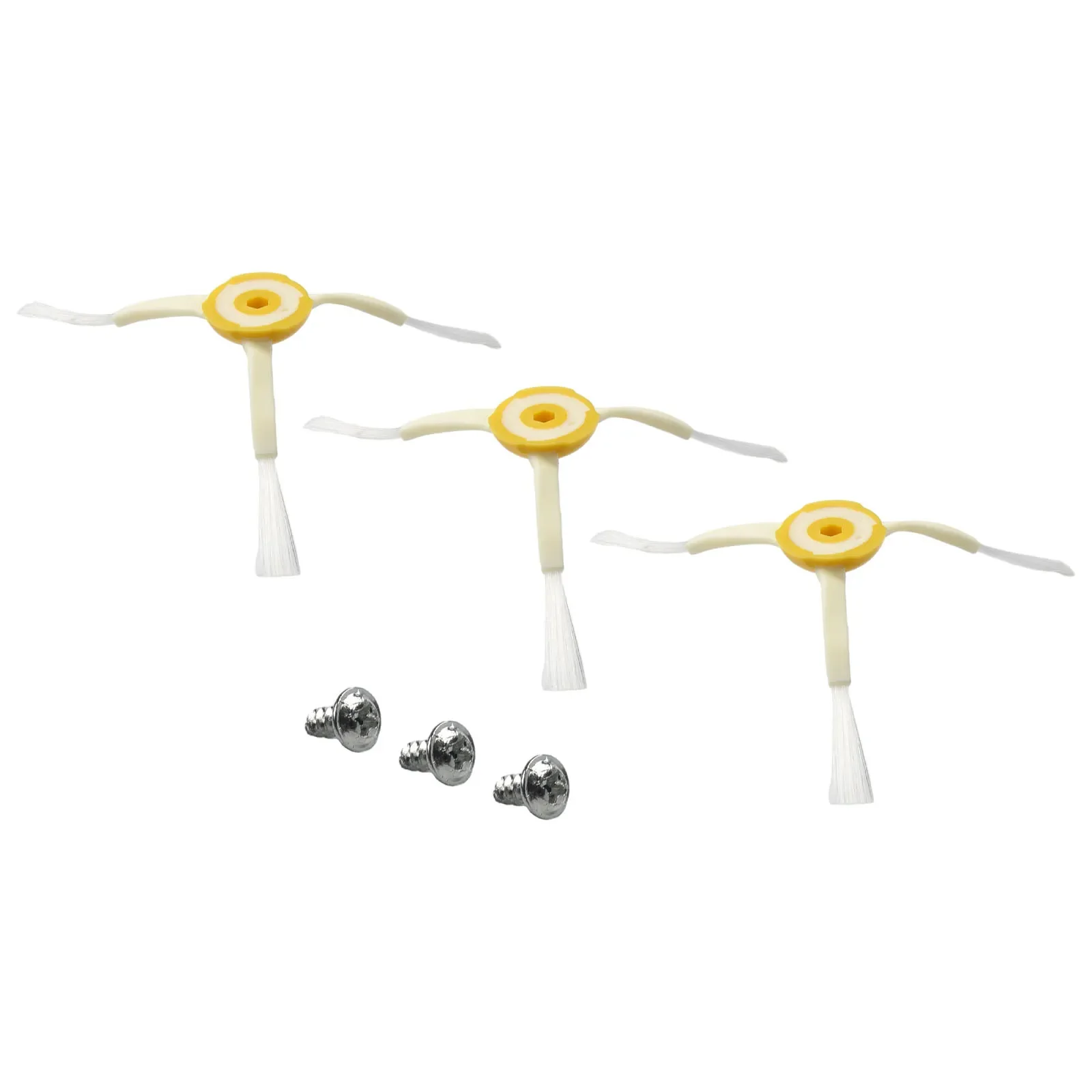 Practical Side Brushes Vacuum Cleaner Accessories Vacuum Cleaner Side Brush Vacuum Parts Replacement Screws 3pcs/set