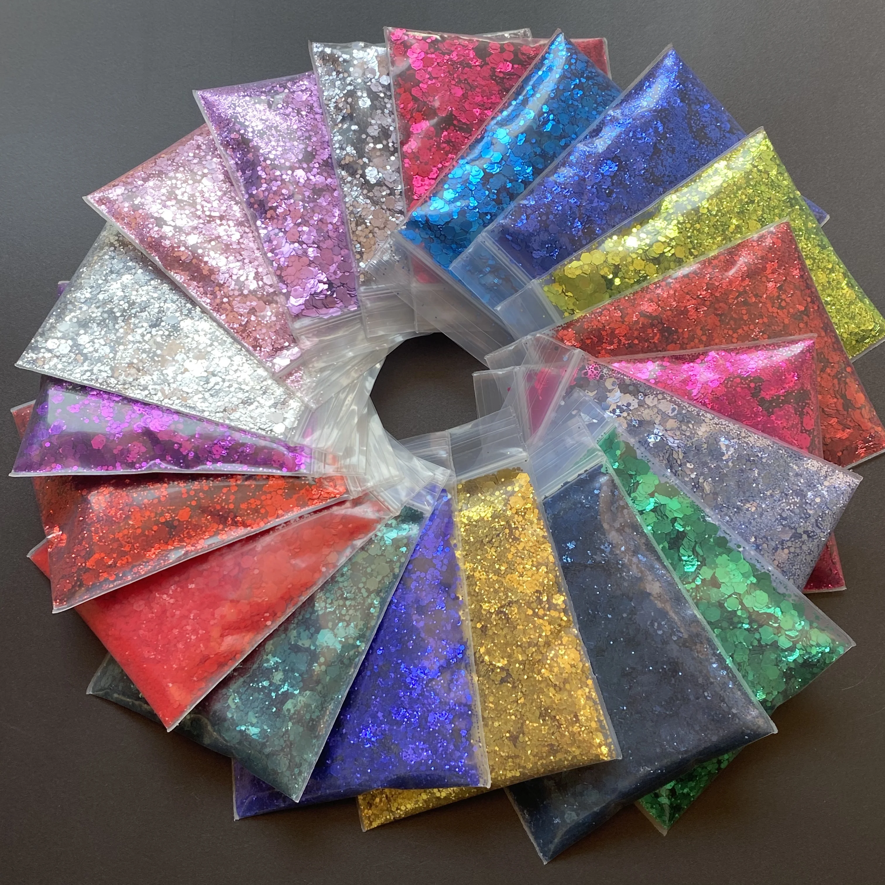 50 G/zak Hoge Kwaliteit Nagel Pailletten Dikke Losse Oog Glitter Bulk Voor Epoxyhars