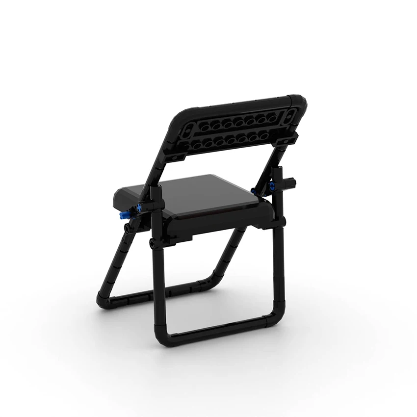 MOC Toy DIY Bricks Building Blocks High Precision Folding Chair Technology Educational Assembly Folding Stool Particles