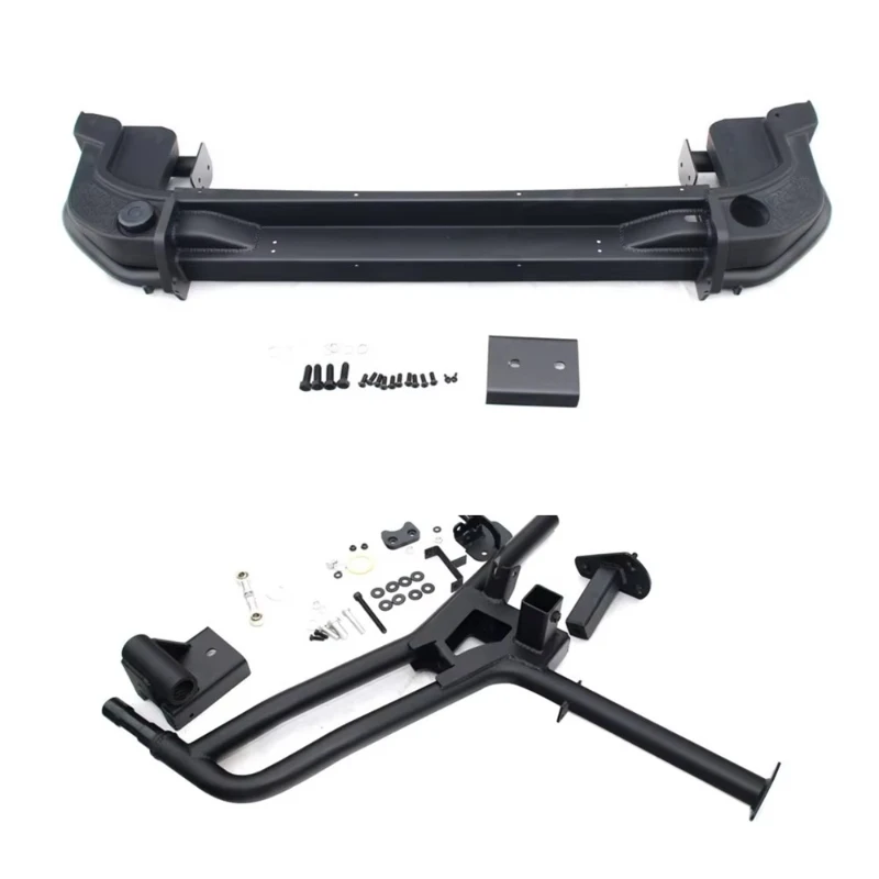 

Black Steel Rear Bumper with Spare Tire Mount Carrier for wrangler Jk 2007-2017 J063-2