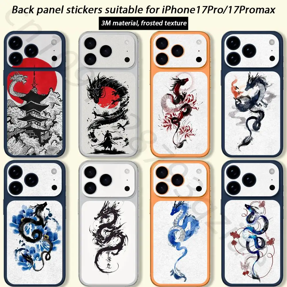 

Dragon For iPhone 17 pro Max /17 pro Full Cover Decal Skin Wrap 3D Colorful Rear Protective Sticker Film