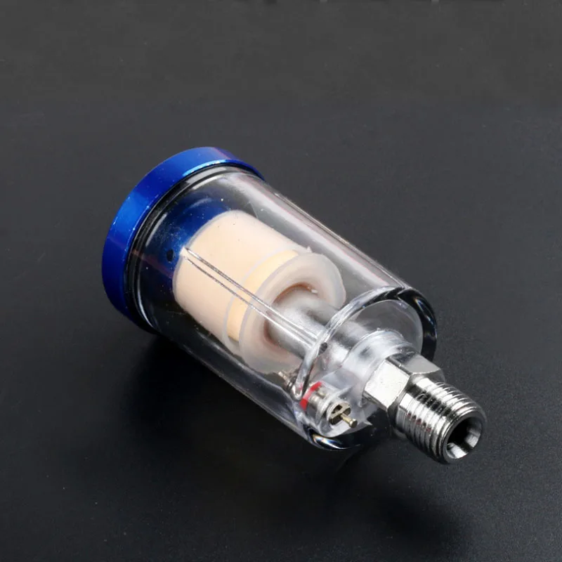 For Compressor Spray Paint Gun Air Hose Filter Moisture Trap Pressure Parts 1/4'' Water Oil Separator Air Filter