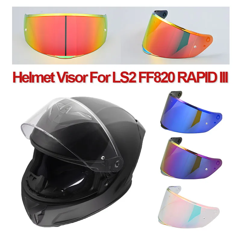 Visor For LS2 FF820 RAPID III Motorcycle Helmet Lens Summer Riding Helmet Replacement Mask Flip Helmet Dust Mask Color Lenses