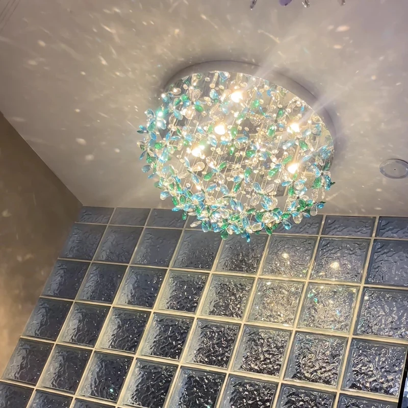 Modern Luxury Crystal Pendent Lamp Designer Spherical Living Room Ceiling Lamp Bedroom Light Hotel Lobby Decoration Chandelier