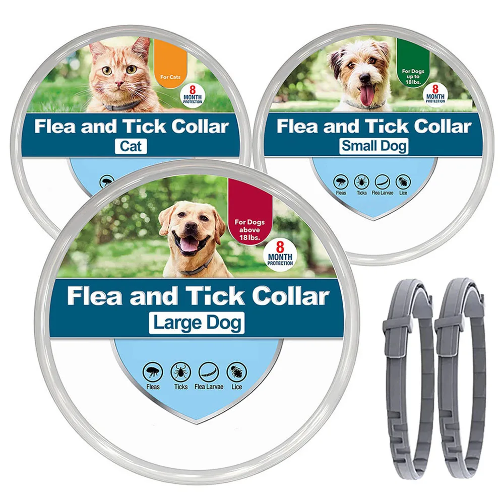 38/70cm New Pet Dog Cat Collars Veterinary Anti Flea and Tick Collar for Cats Dogs Anti-parasitic Necklace for Large Small Dogs