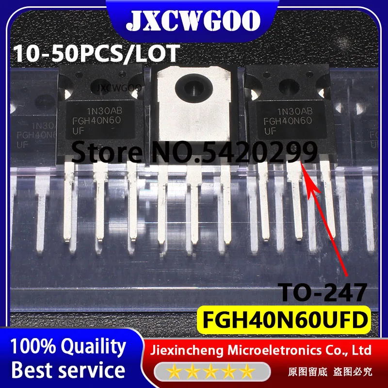 

(10-50PCS/LOT) FGH40N60UF FGH40N60UFD FGH40N60 TO-247 600V/40A IGBT New original