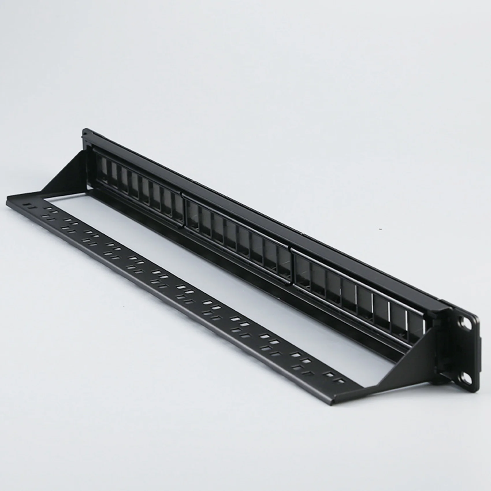 

Superior-19-дюймовая стойка для шкафа 1U через 24-портовую патч-панель CAT6 Адаптер сетевого кабеля RJ45 Разъем Keystone Модульная патч-панель