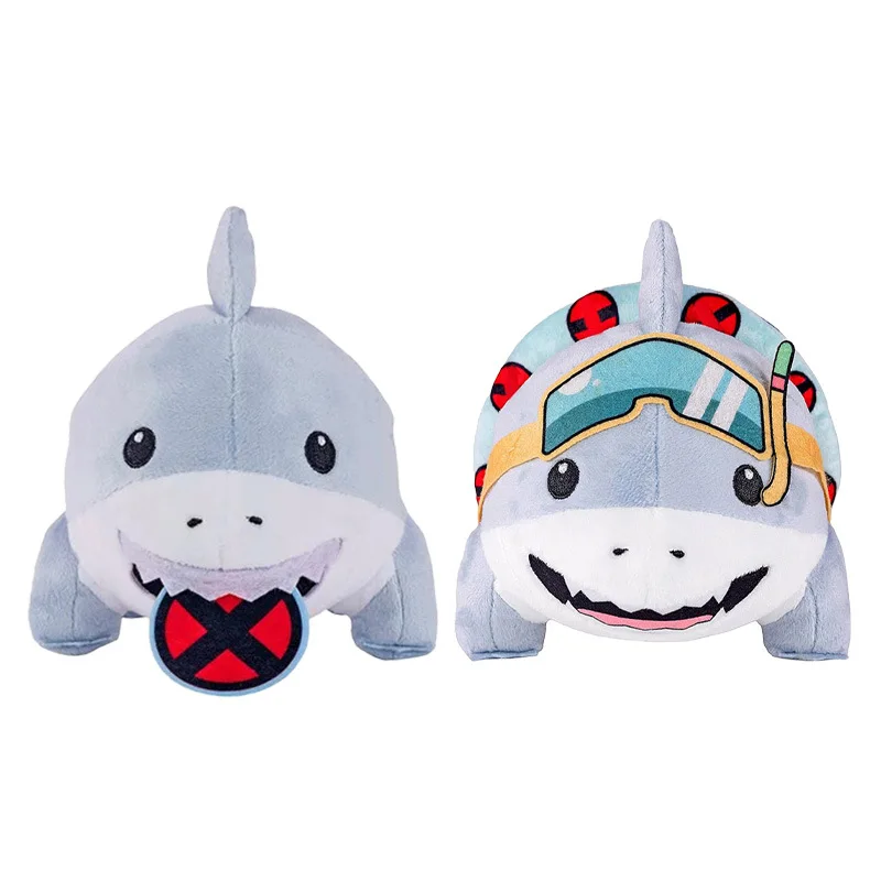 Jeff Pluche Schattig Jeff The Land Shark Plushie Cartoon Shark Online Star Zacht gevuld Home Decor Kussen Pop Speelgoed Kindercadeau