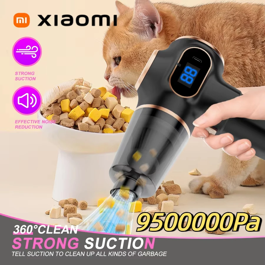 Xiaomi 9500000 مكنسة كهربائية للسيارة Pa 5 in1، منظف آلي محمول، جاف ورطب، ثنائي الاستخدام، أجهزة منزلية مثبتة على السيارة