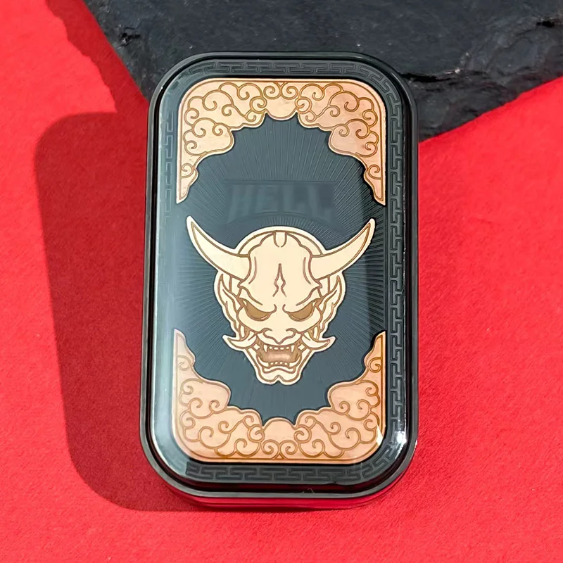 Dämon Rhythmus EDC Rotierender Push Slider Mechanischer Metall Haptischer Slider Fidget Spinner Büro Dekomprimieren und Entspannen Fidgets Spielzeug