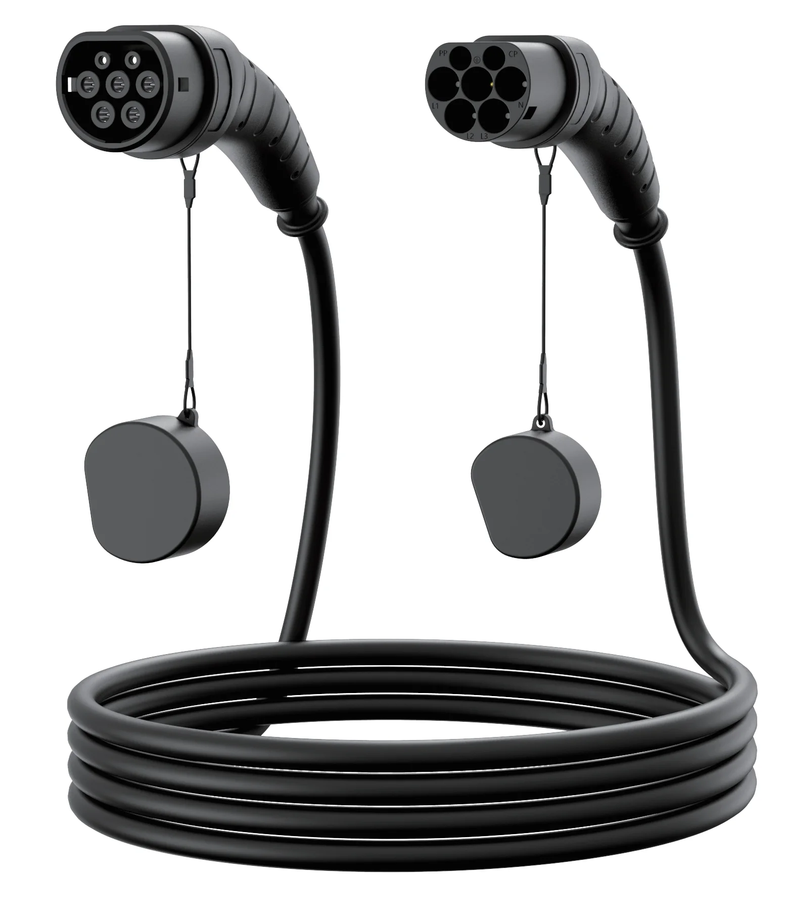 

Тип 2 к Type 2 Кабель для зарядки электромобилей Автомобильное зарядное устройство Автомобильное зарядное устройство Кабель для зарядки электромобилей в сборе для проводящей зарядки 5 м