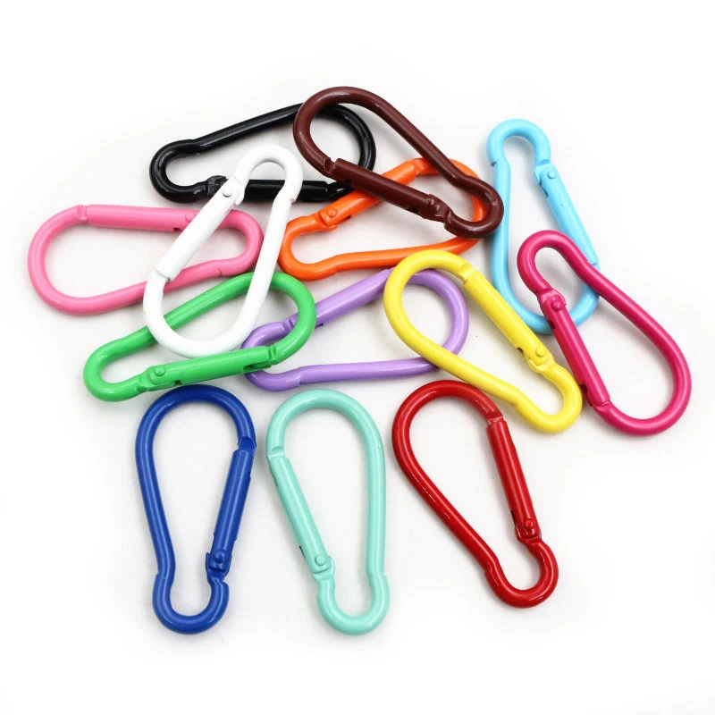 5pcs/lot Random Colors Snap Clasp Hooks Buckle DIY Jewelry Making Accessories for Keychain Backpack Carabiner Findings