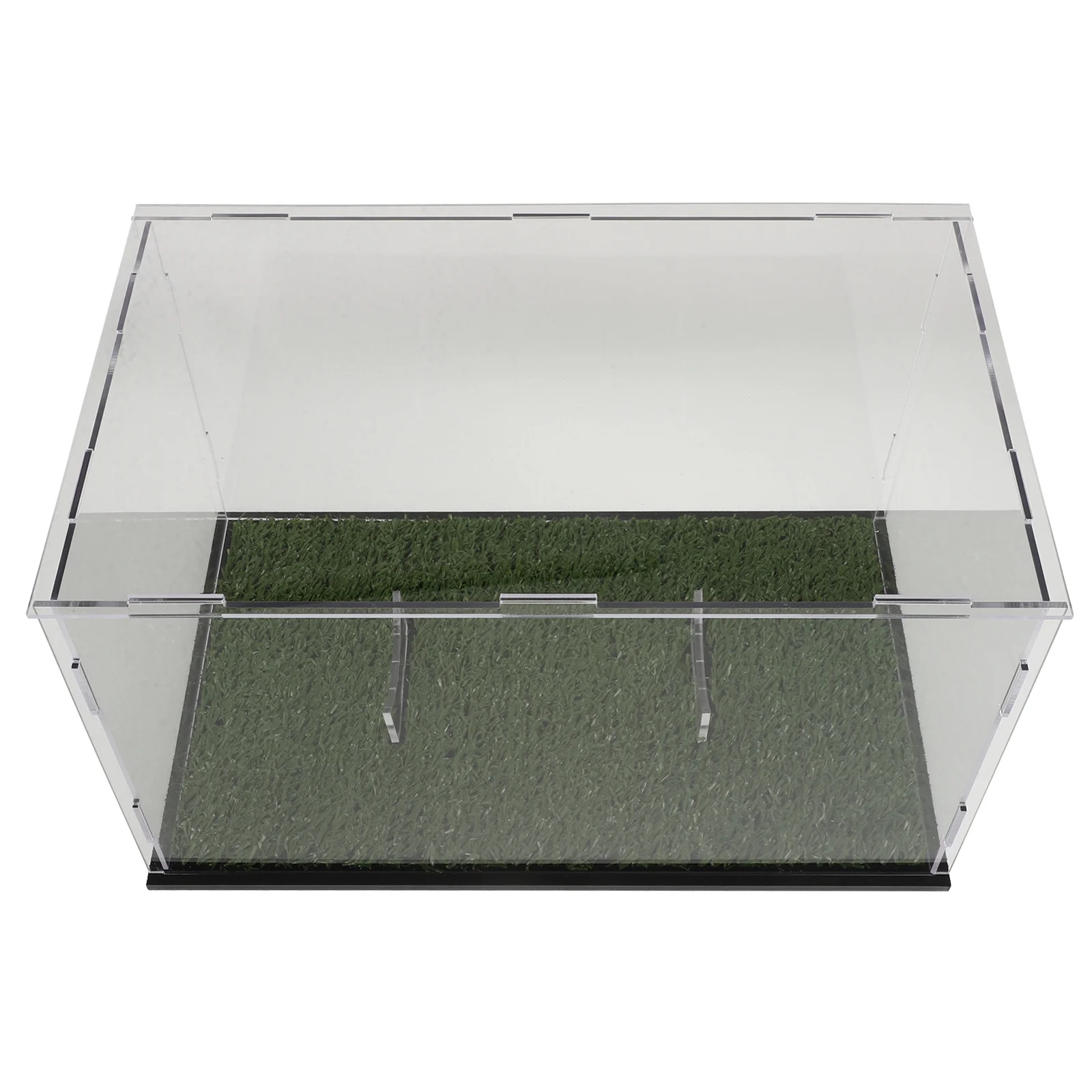 

Buckle Transparent Rugby Ball Display Case Small Acrylic Showcase Desktop Stable Display Rack for Collection Storage Sports