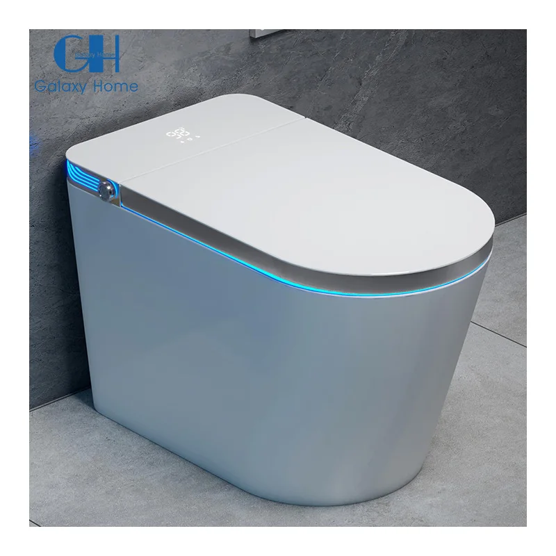 

Modern Smart Toilet with Automatic Open/Close Lid Electric Toilet with Bidet Built In Heated Seat Auto Flush Water Closet Toilet