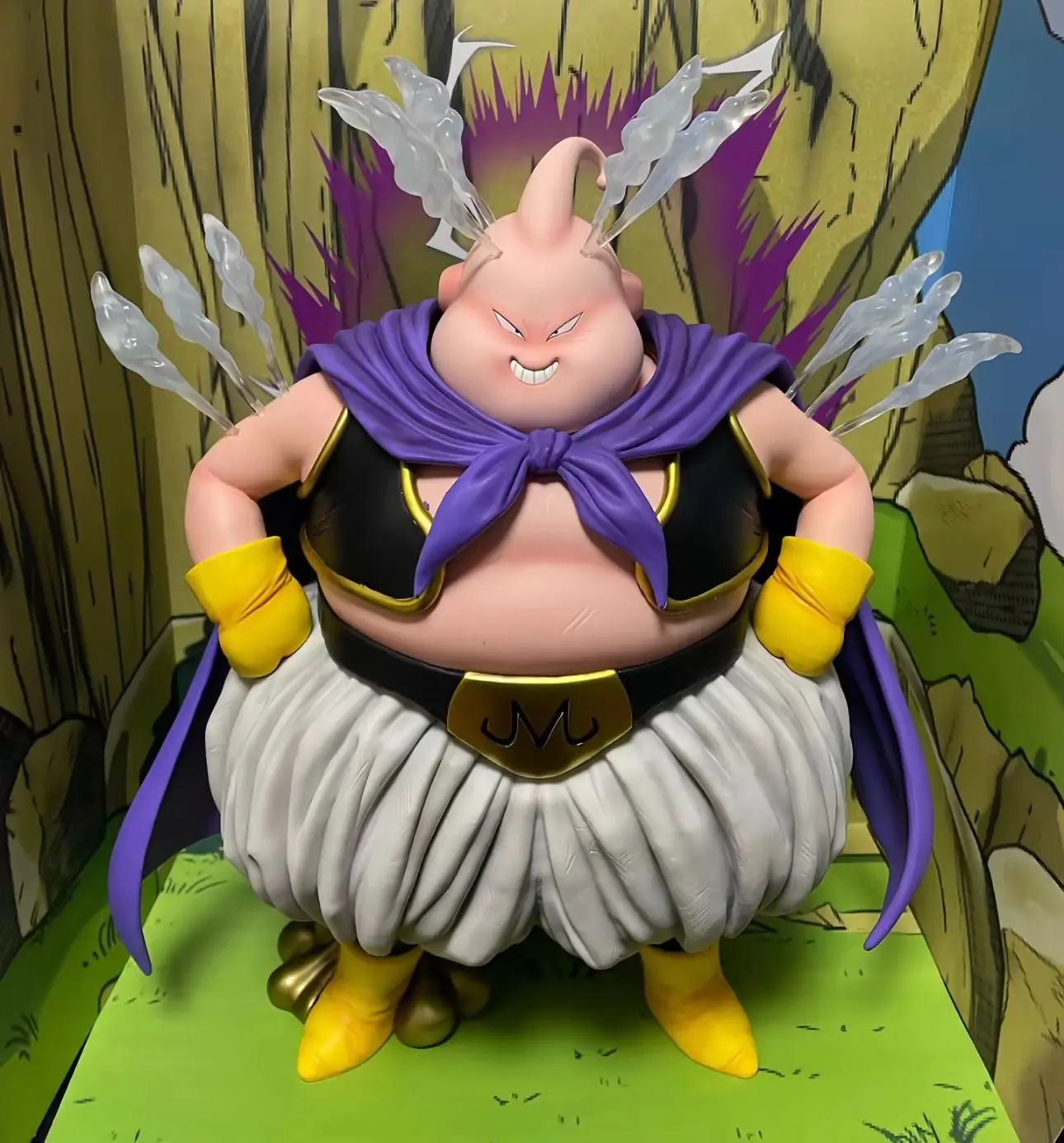 36 cm Neue Dragon Ball Anime Figur Majin Buu Peripherie Modell Vier Headed Statue Desktop Dekoration Ornamente Geburtstag Geschenke Spielzeug