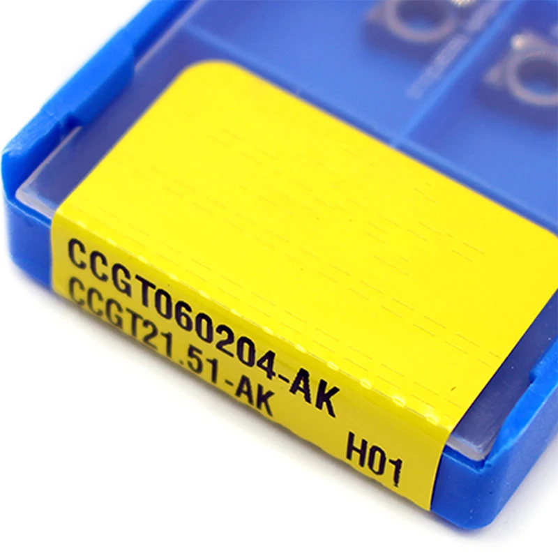 Lâmina de alumínio do carboneto do CNC, ferramenta de giro, CCGT060204, CCGT060208, H01, CCGT09T302, 09T304, 09T308 -AK, CCGT120404-AK, H01, CCGT 120408, CNC
