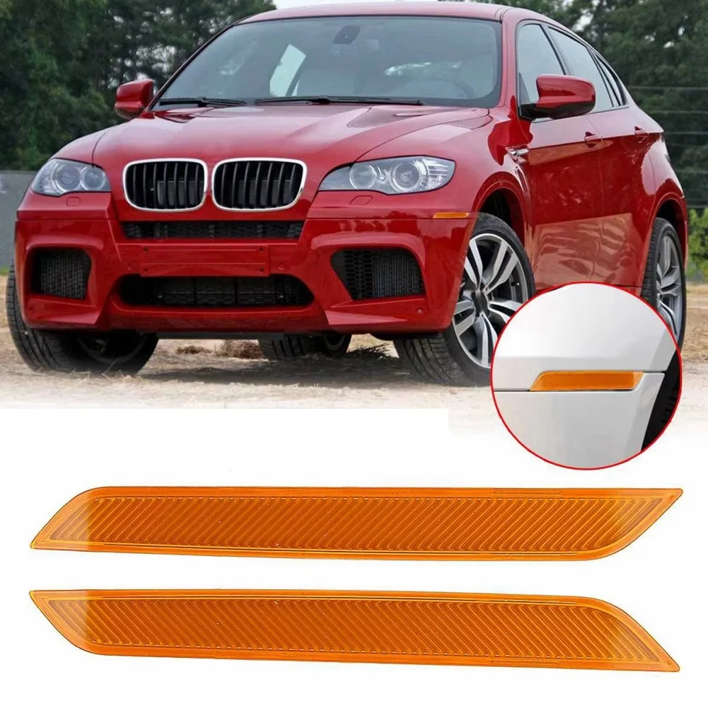 Front Bumper Fender Side Marker Reflector Light For BMW X6 E71 E72 63147179991 63147187087 63147179992 63147187088-A54R