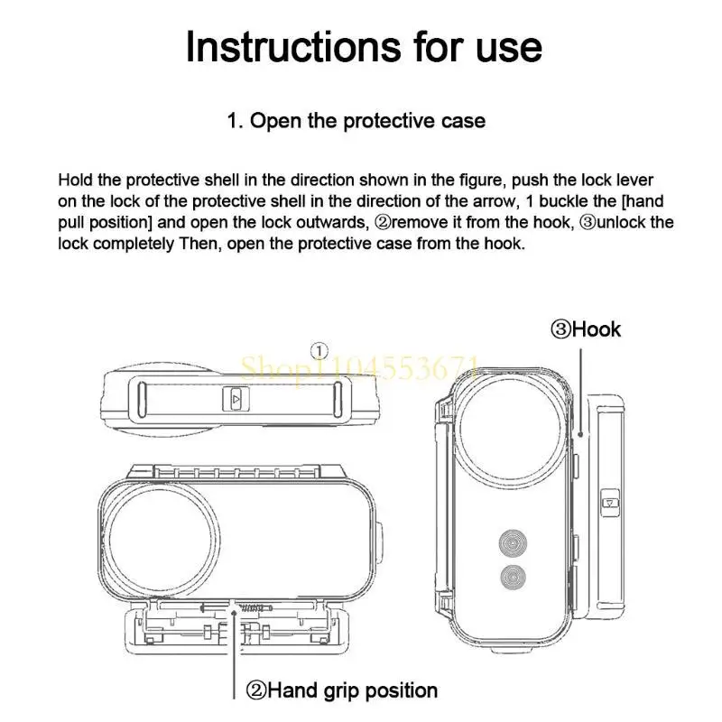 Best Seller Housing Case for Insta 360 X Camera Sports Camera Waterproof Case Diving Housing Protective Shell Underwater Cover