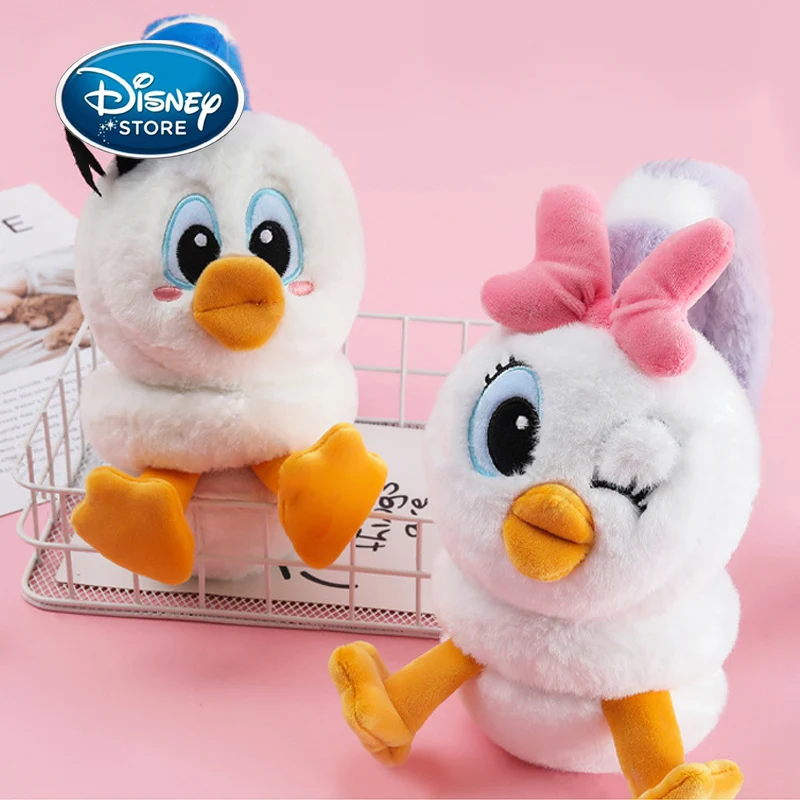 

Disney Earmuff Headband Cartoon Donald Duck Warm Earmuffs Girl Student Ear Cover Anti-Freeze Cold Flexible Plush Ear Protector