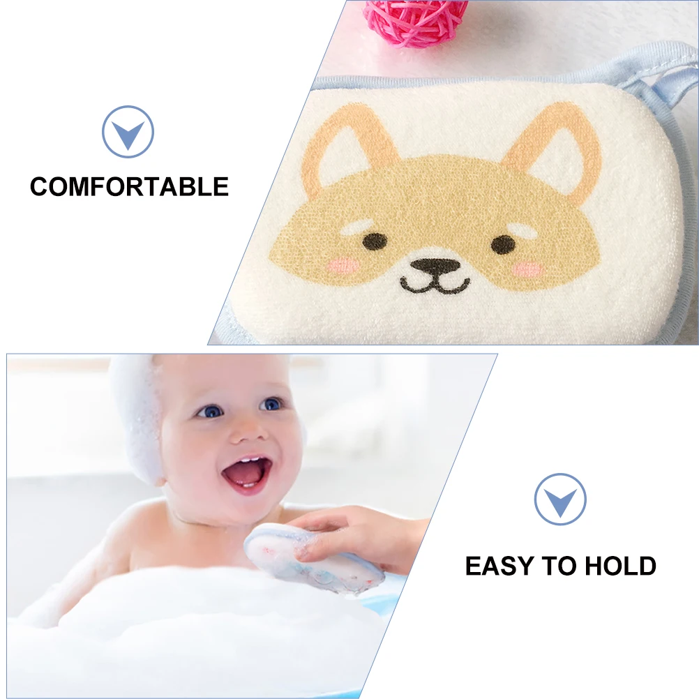 

6Pcs Baby Shower Sponge Cotton Based Gentle Exfoliator for Sensitive Skin Bathing Care for Infant Toddler Hygiene Must Have