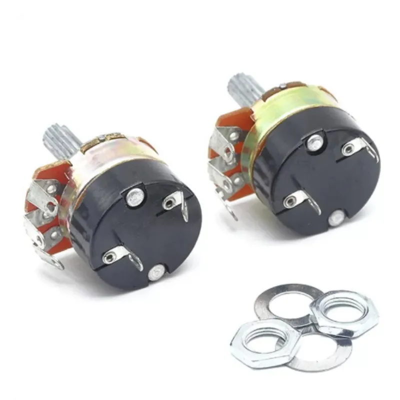 5pcs WH138-1 Adjustable Resistance Regulator With Switch Potentiometer WH138-1 B5K B10K B20K B50K B100K B250K B500K B1M