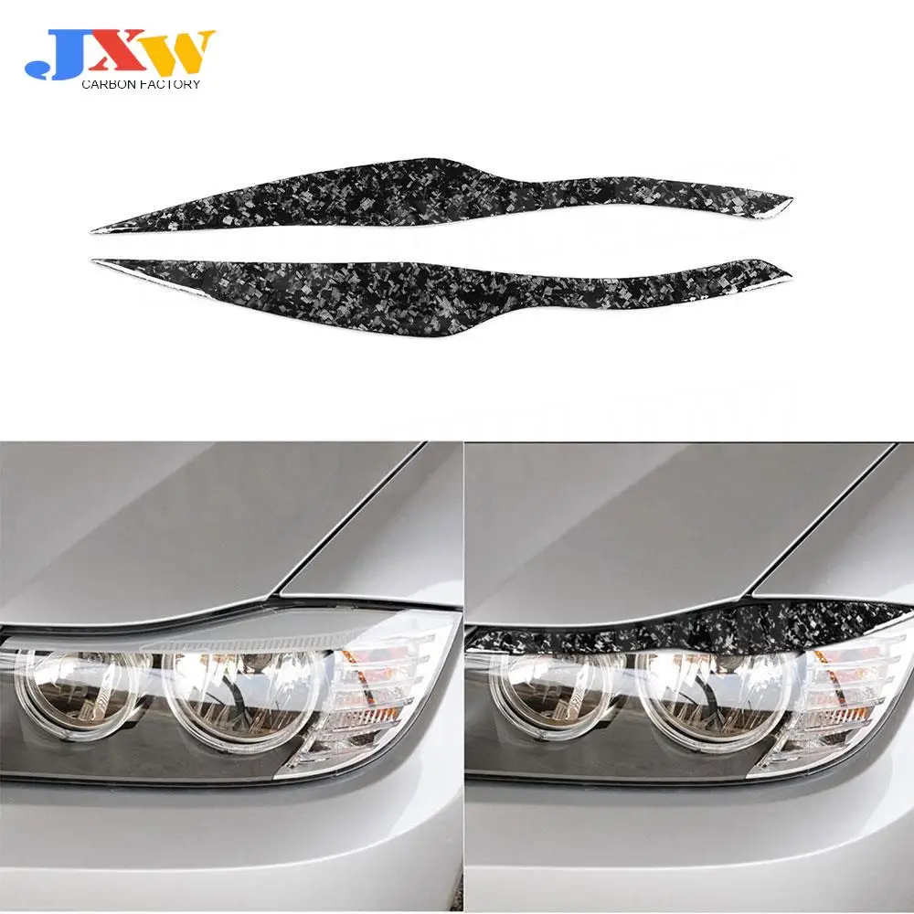 

2PCS/Set Front Lamp Eyebrow Headlight Covers Carbon Fiber for BMW 3 Series E90 2005-2008 Car Styling