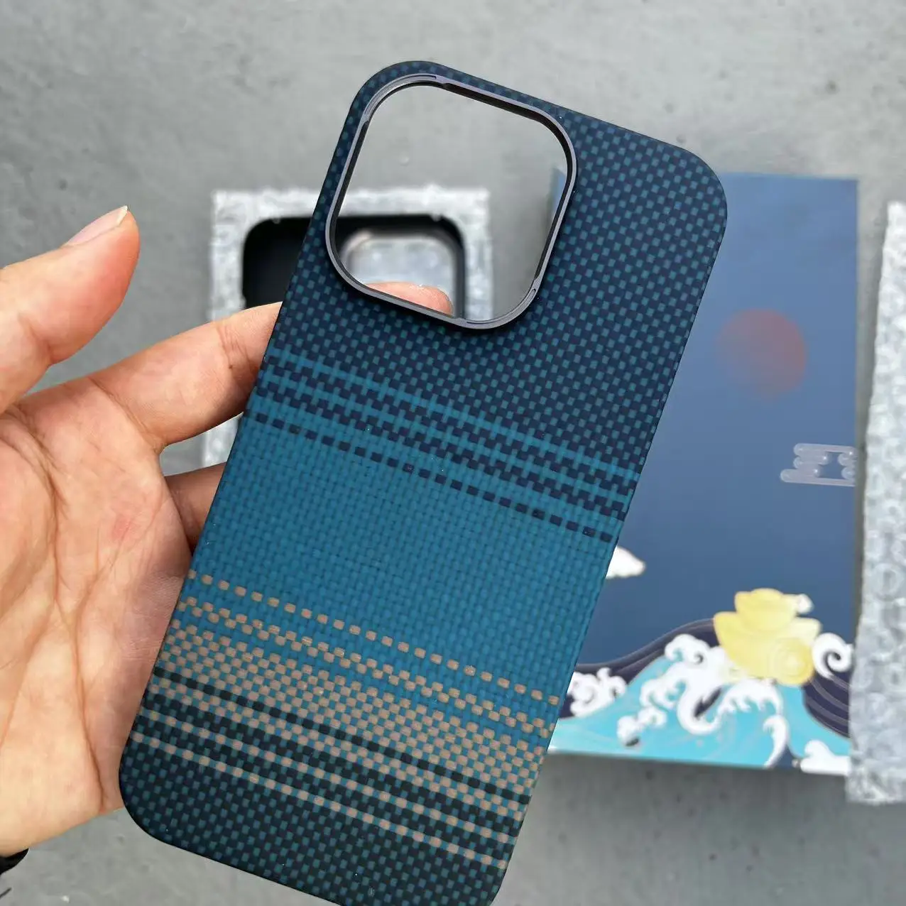 

600D Carbon Fiber for IPhone 16 15 14 Pro Max Lens Protection Aramid Fiber Phone Cover I14 I15 I16 With Magsafe Magnetic Case