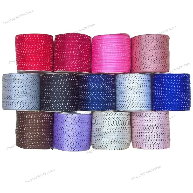 0.3Cm double-sided polka dot ribbon headgear hairpin handmade DIY bow clothing accessories underwear socks toys