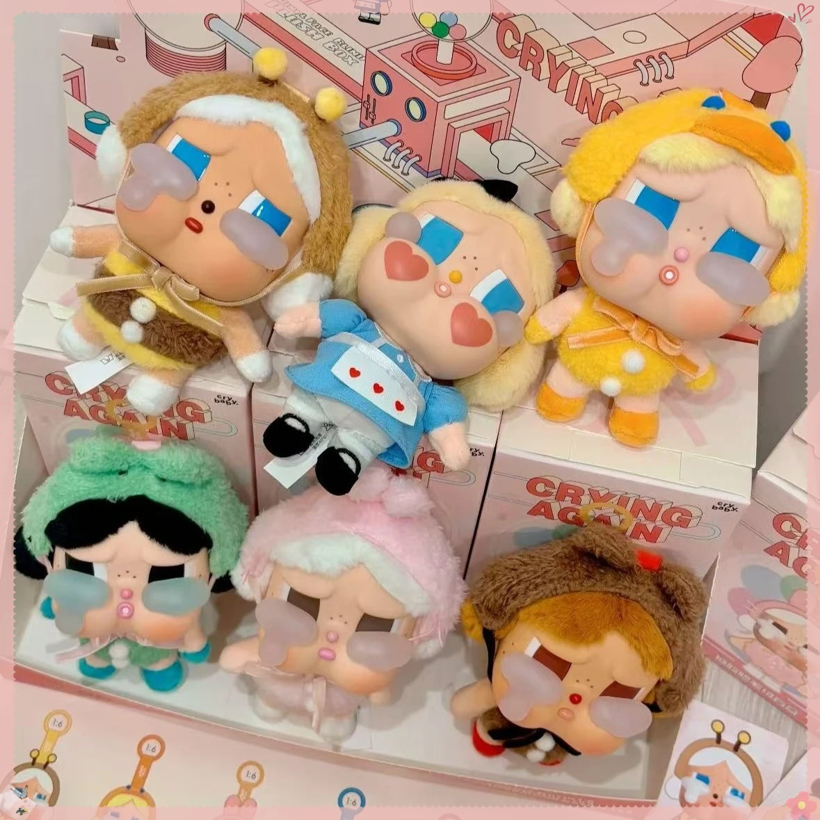 

Crybaby Crying Again Series Blind Box Vinyl Face Plush Doll Keychains Pendant Decoration Doll Holiday Surprise Gifts