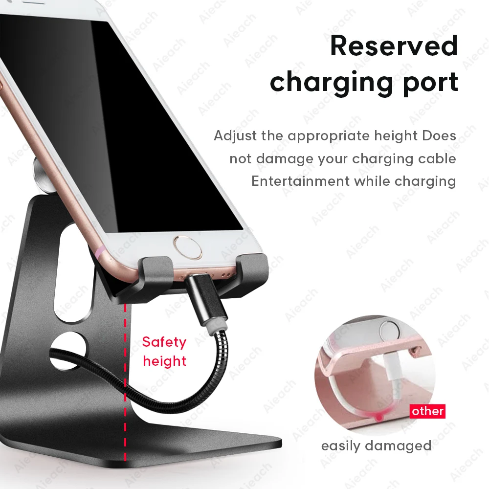 Metalowy regulowany uchwyt na tablet do iPada, uniwersalny stojak na telefon i tablet na biurko, pasuje do urządzeń o przekątnej od 7 do 11 cali, Oneplus, Xiaomi, Redmi, Lenovo — zdjęcie 7