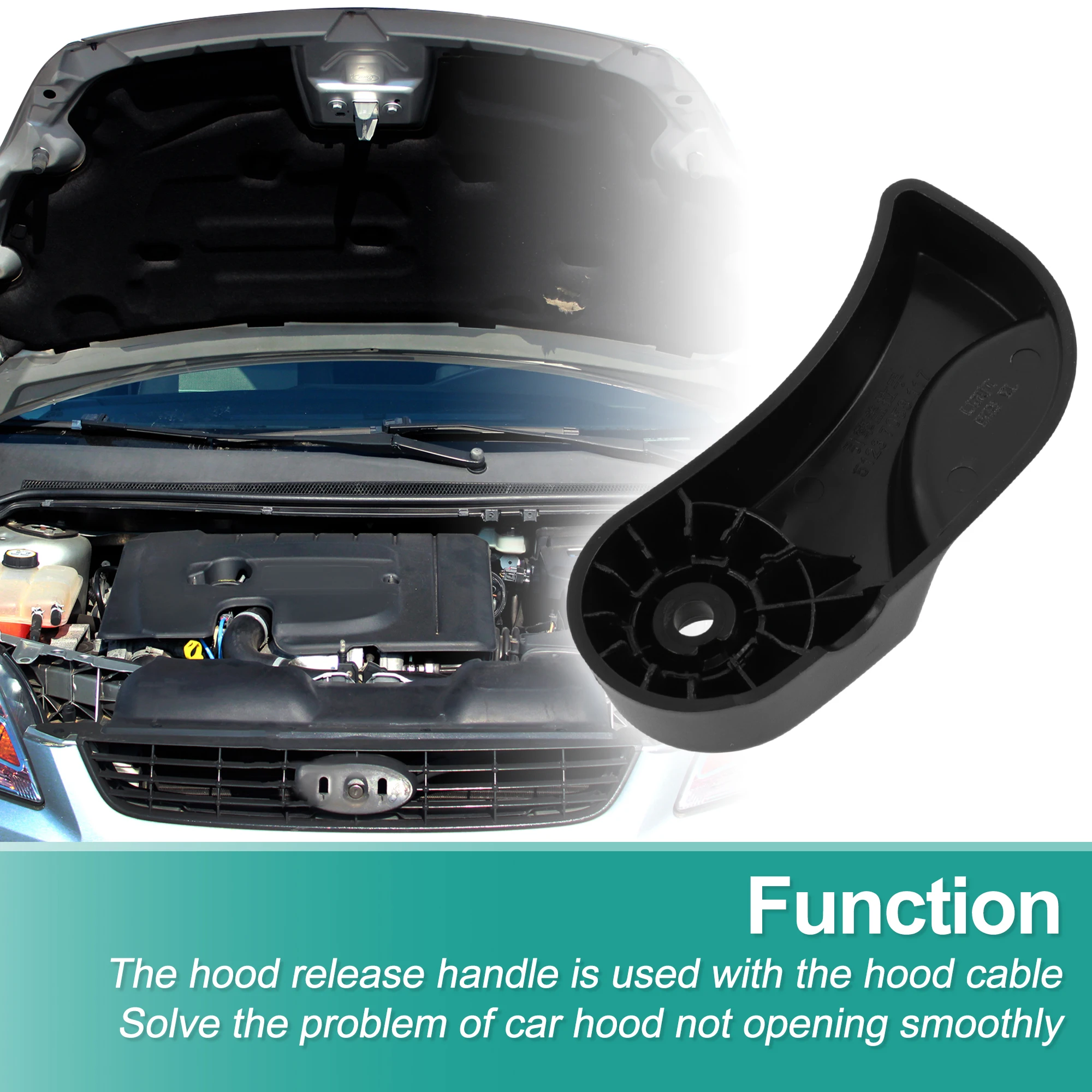 UXCELL Hood Latch Release Handle for BMW 1 Series (E87) 128i 135i 08-13 No.51237058117