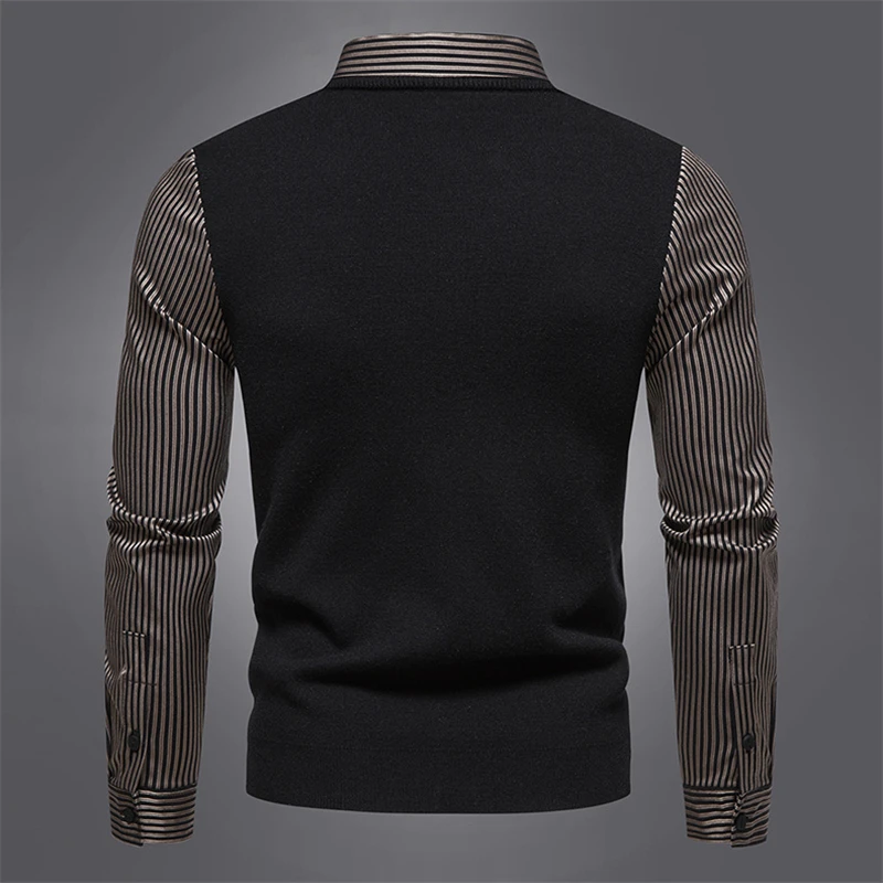 Winter Men\'s Sweater 2023 New Knitwear Large Size Led Clothes Casual Pullovers Personality Fashion Cold Shirts