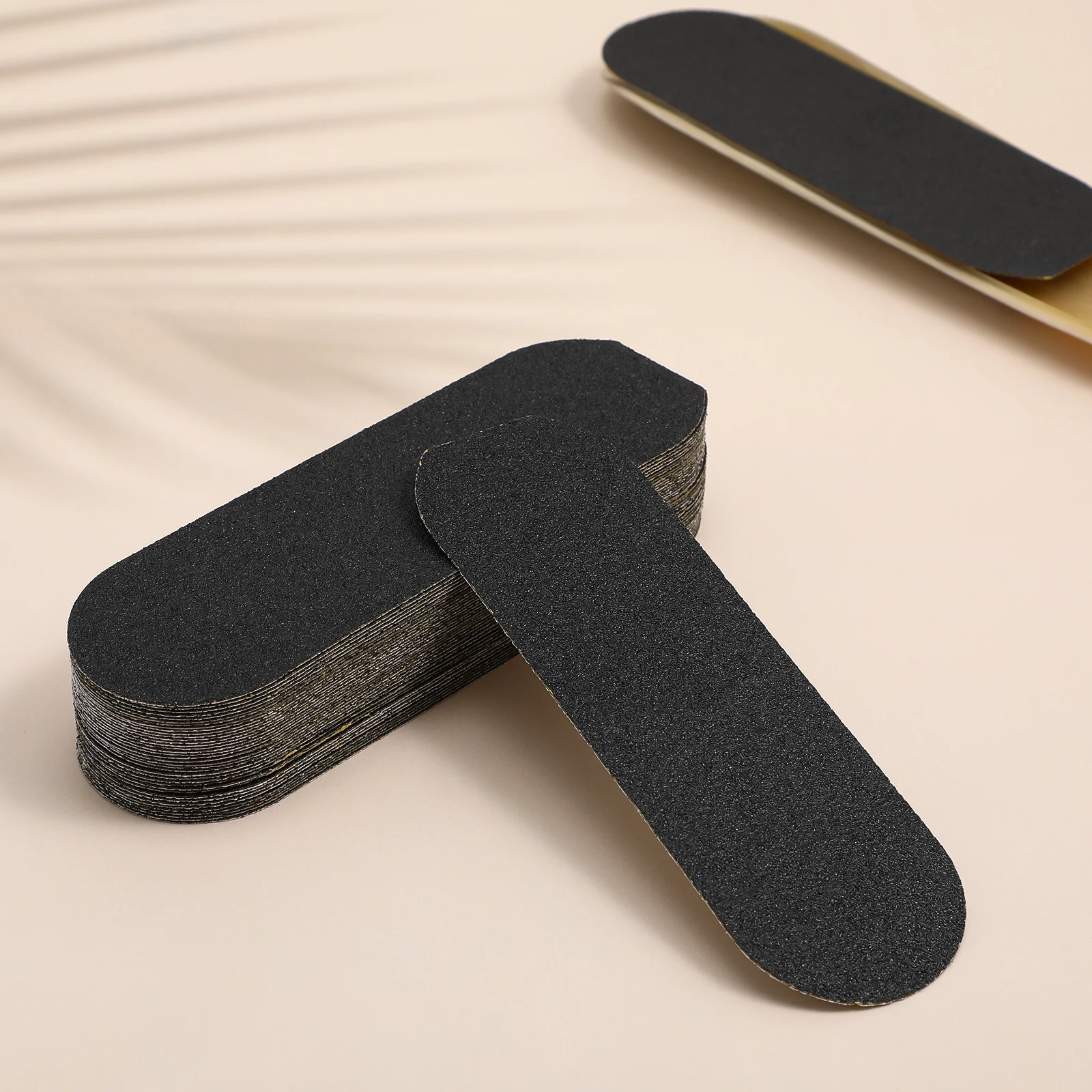 

40 шт., наждачная бумага для ног, черная, 110 мм, инструмент для удаления мозолей для потрескавшихся пяток, аксессуары для педикюра, портативная пилочка для ног, прочная шлифовка
