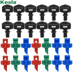 KESLA 100 pz 90-360 ° maschio rifrazione spinato Micro ugelli giardino serra irrigazione a goccia irrigatore spruzzatore atomizzato irrigazione